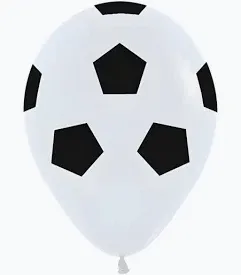Soccer Print - Single Latex Balloon