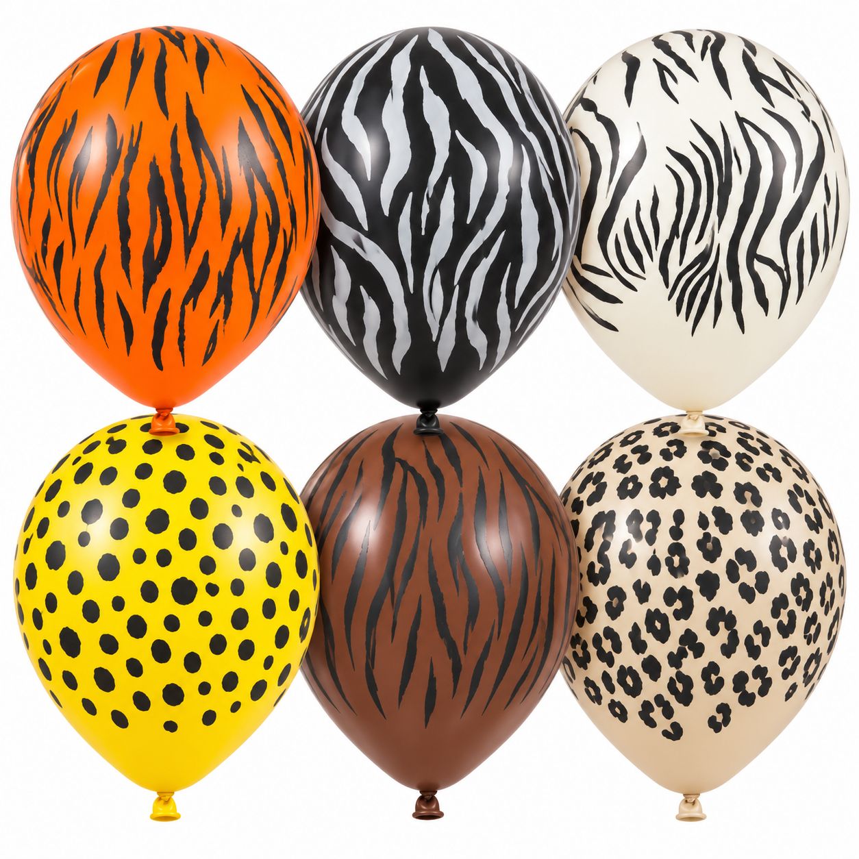 Safari Animal Print - Assorted Latex Balloons