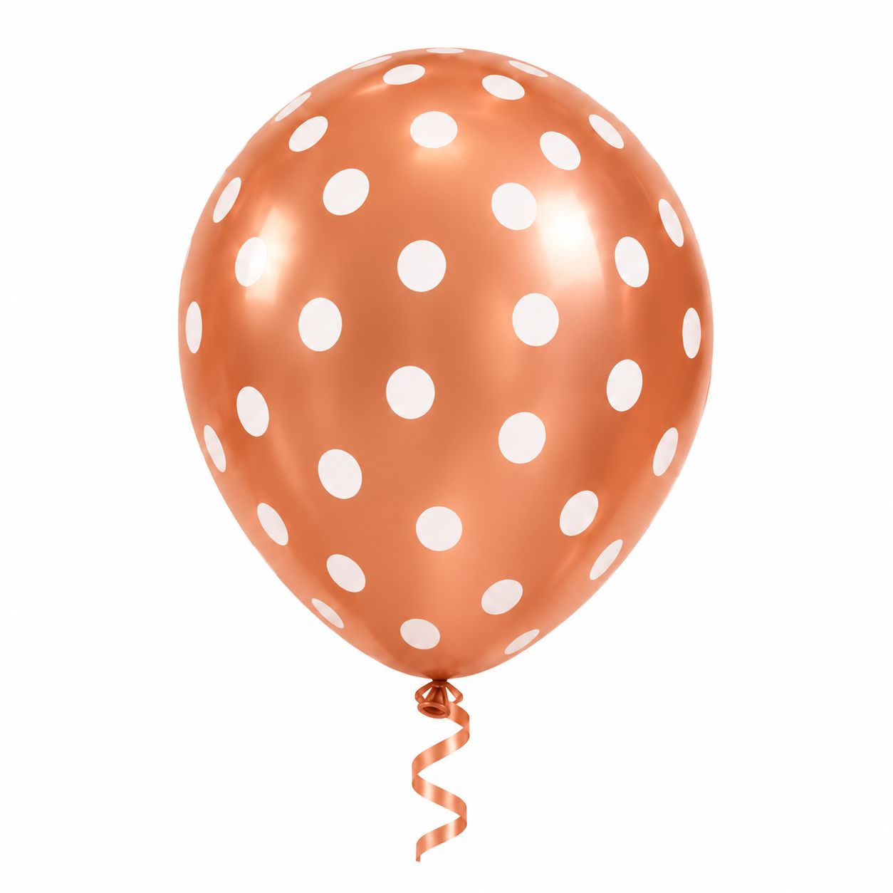 Rose Gold Polka Dot - Single Latex Balloon