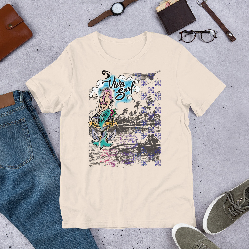 Mermaid // color tattoo t-shirt