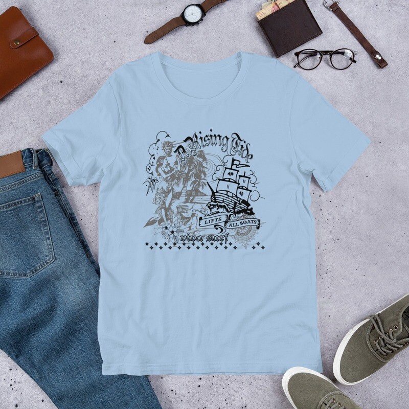 Rising Tide // black ink t-shirt