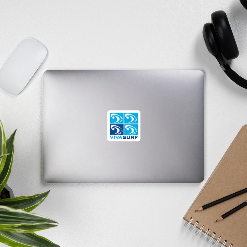 Square Waves // Blue Logo sticker