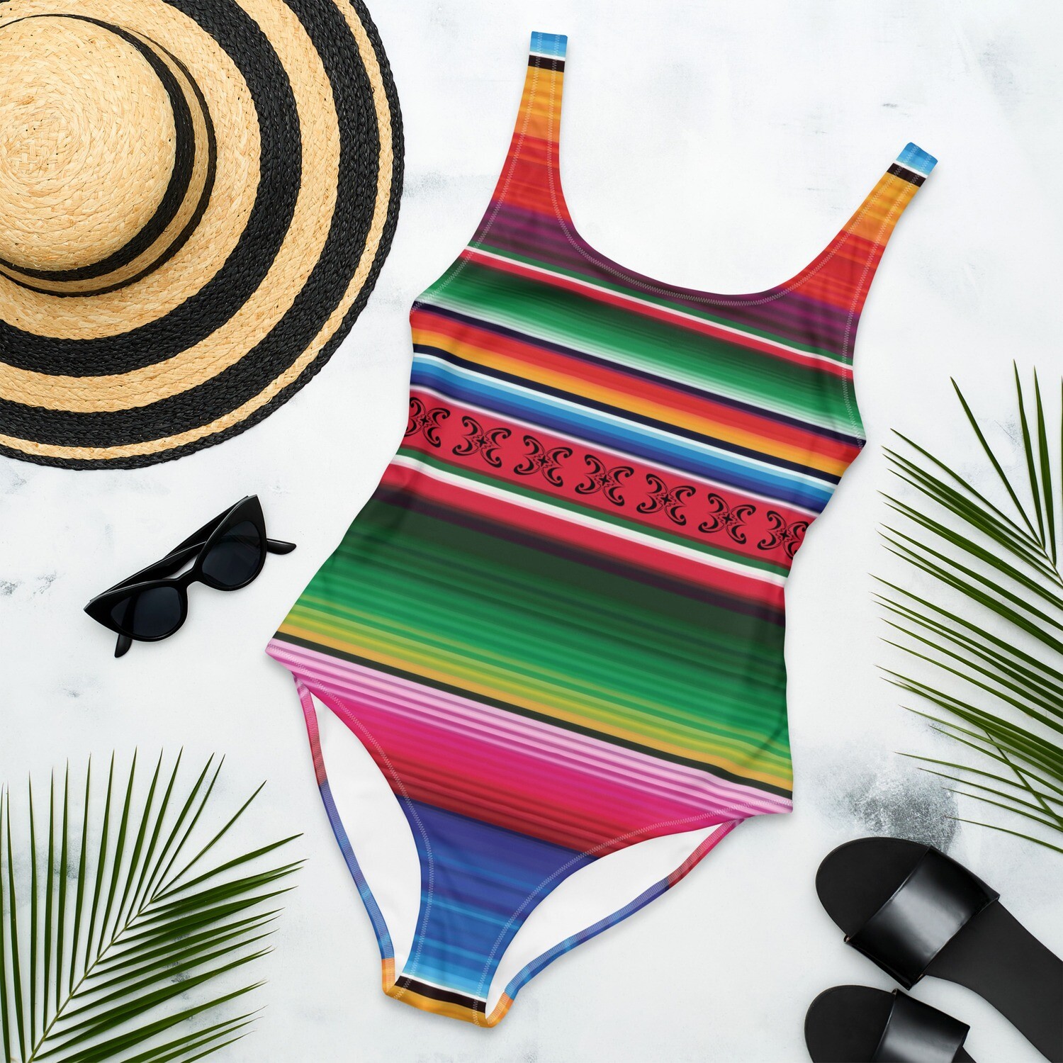 Serape One-Piece Swimsuit