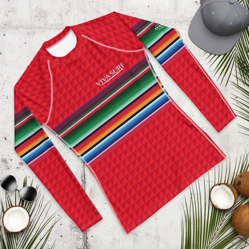 Serape Rash Guard Rojo