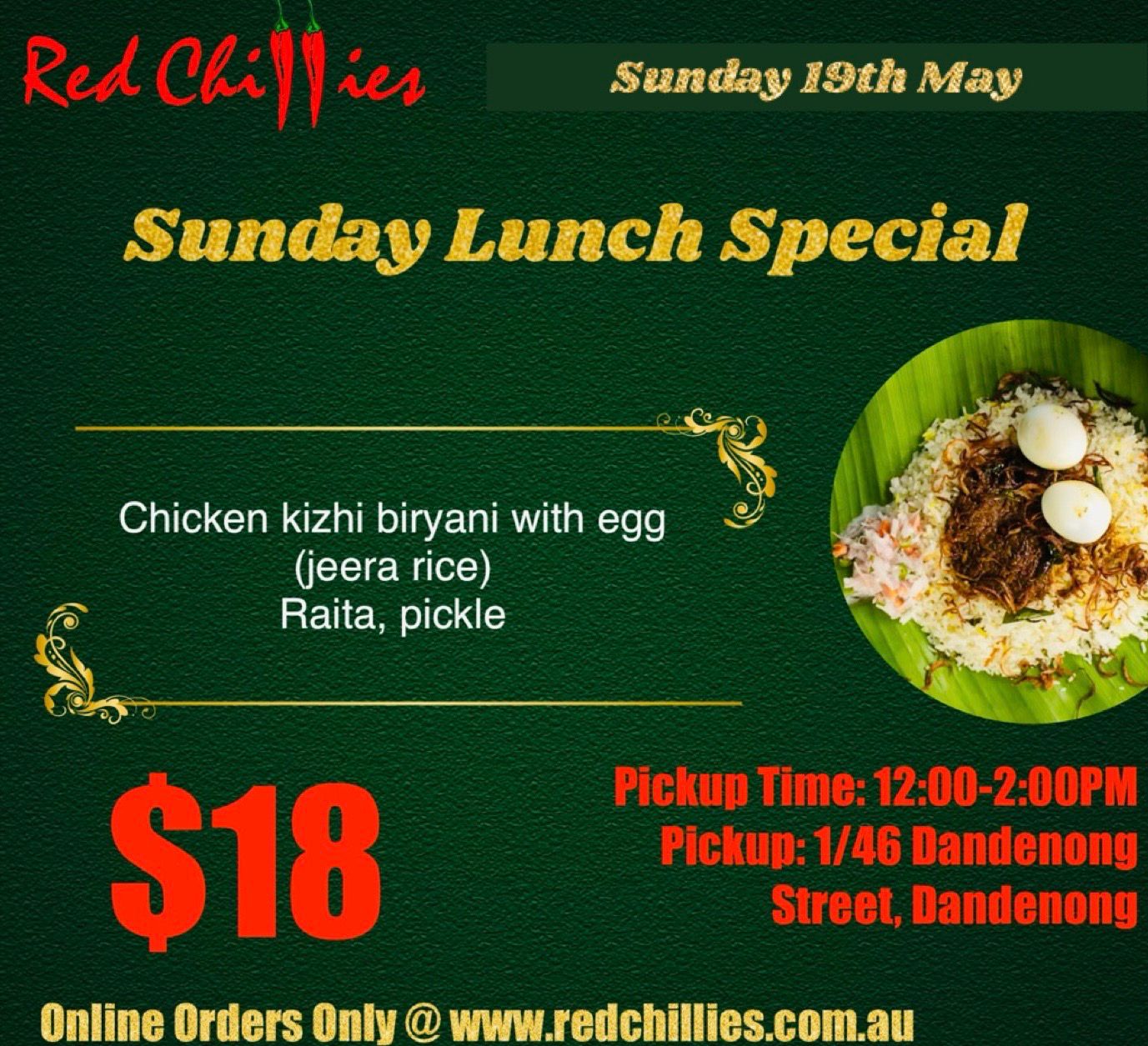 Sunday Special- Chicken Kizhi Biryani