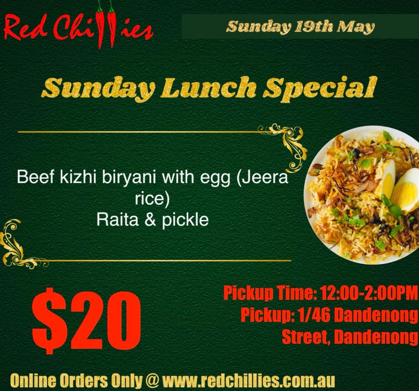 Sunday Special- Beef Kizhi Biryani
