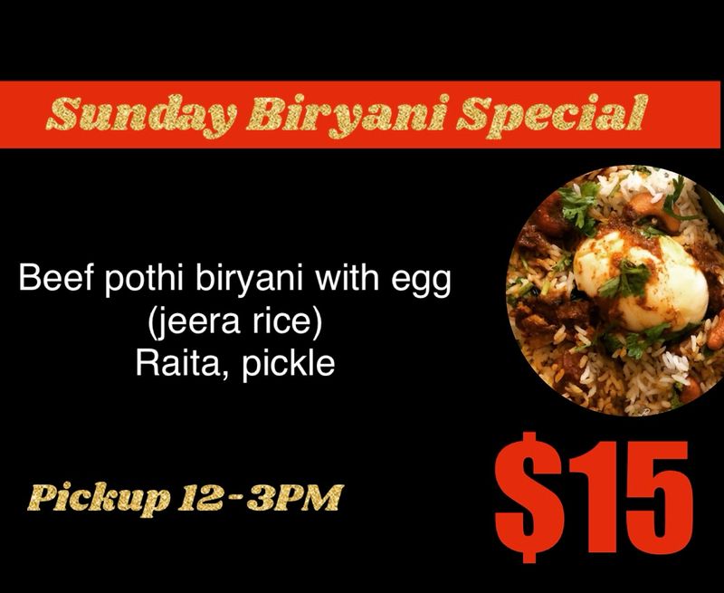 Sunday Special- Beef Pothi Biryani