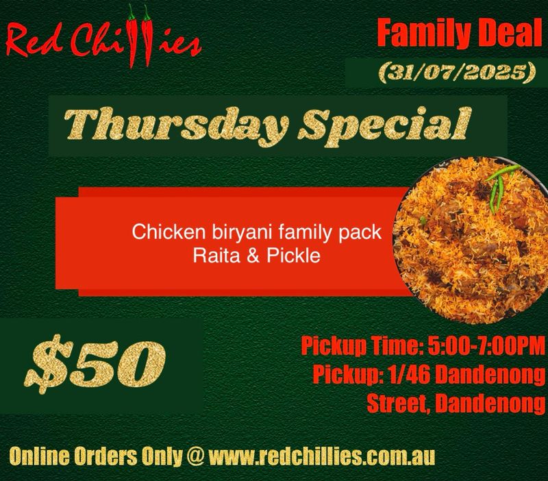 Thursday Biryani Deal- chicken