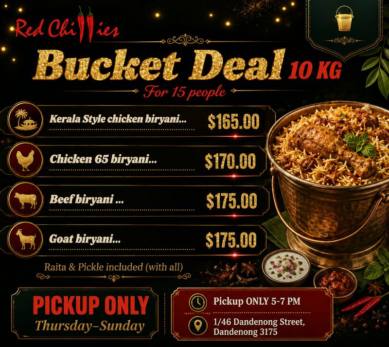 Weekend Bucket Deal - 10kg {Thu-Sun}