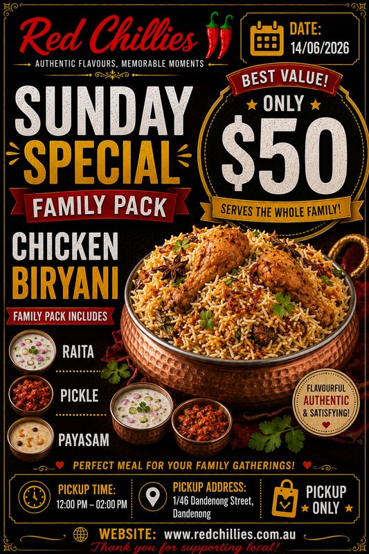 Sunday Family Pack-Biryani Deal