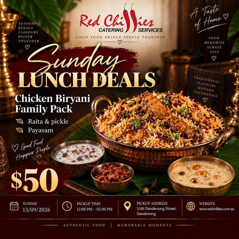 Sunday Family Pack- Chicken Biryani Deal
