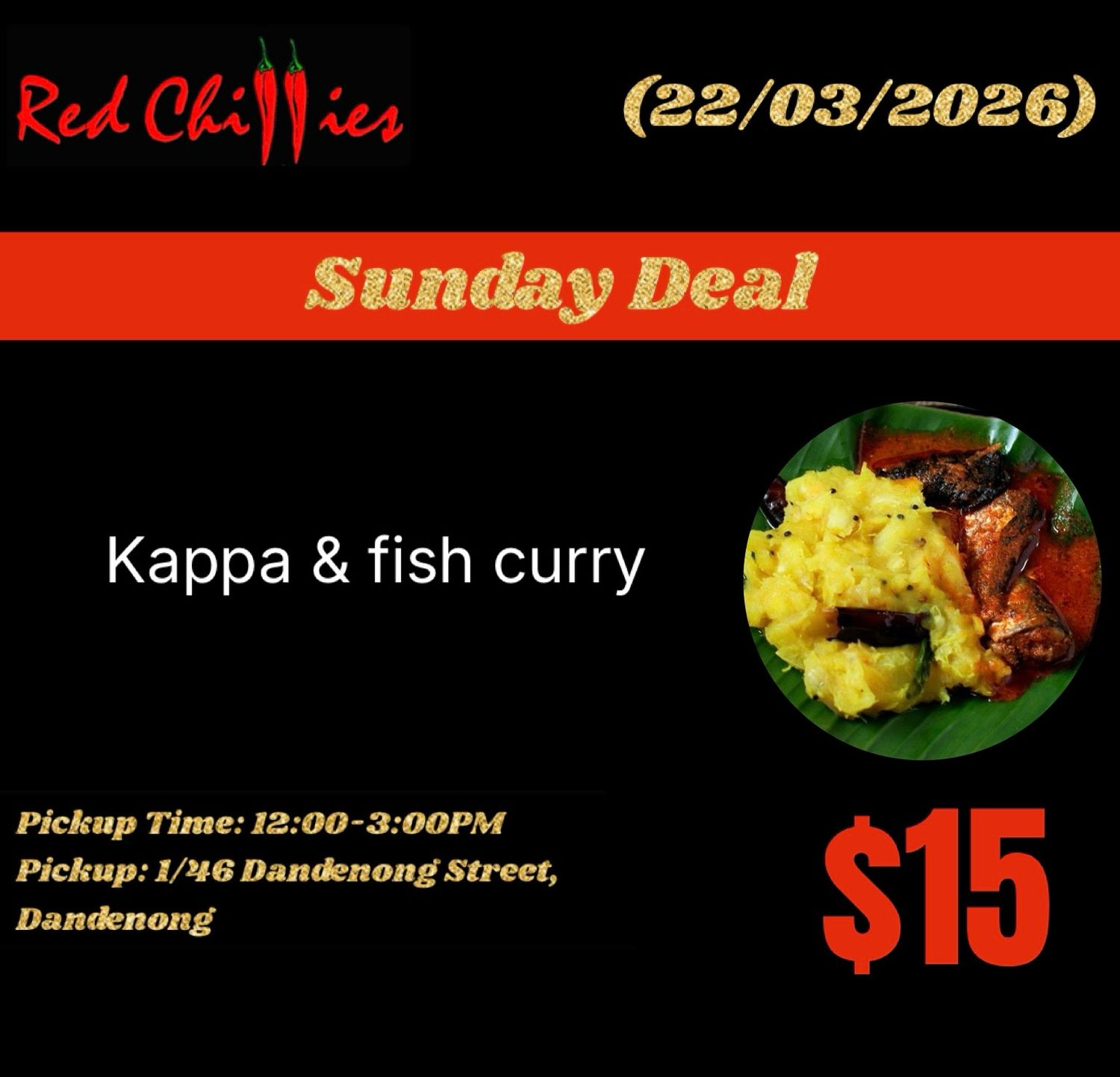 Sunday Special- Kappa + Fish Curry