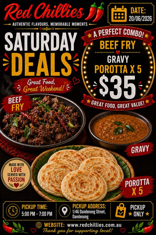 Saturday Special Porotta + Beef