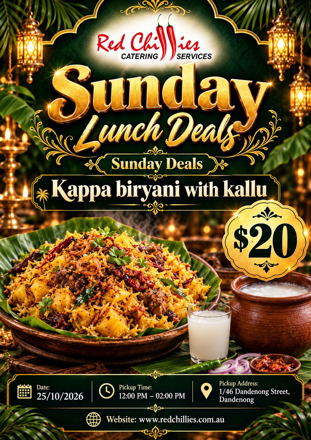 Sunday Special Kappa Biryani & Kallu