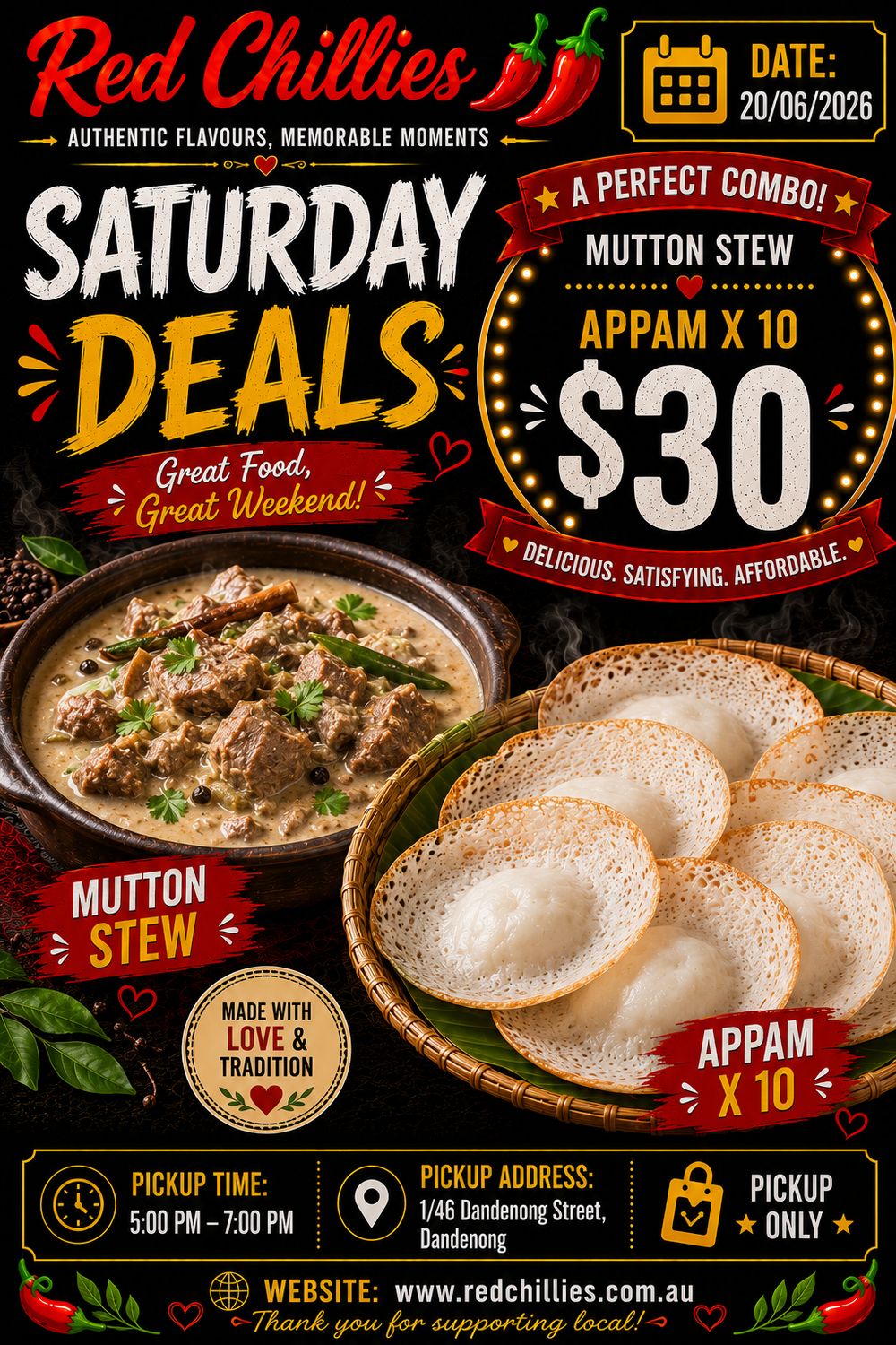 Saturday Deal- Appam