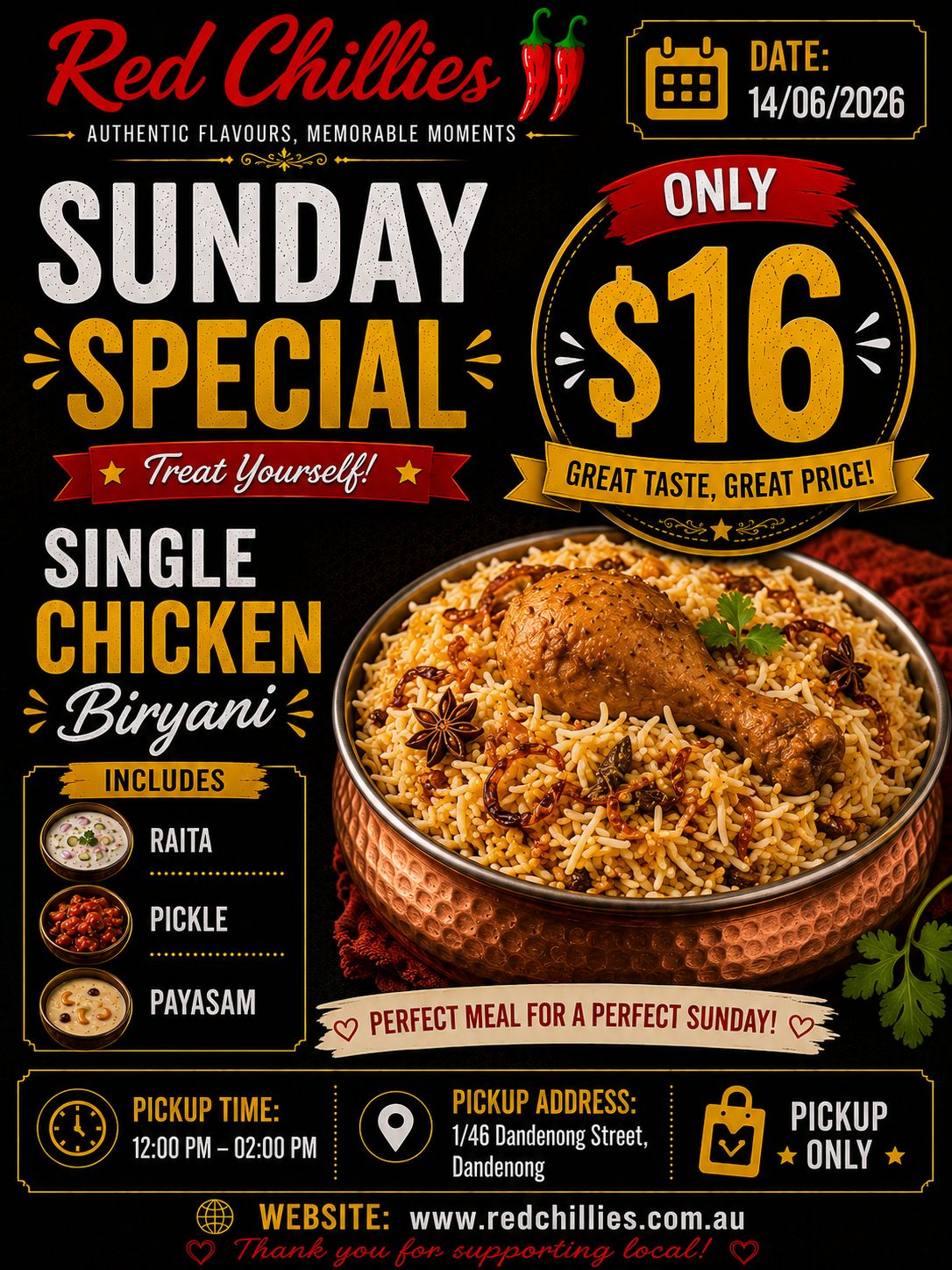 Sunday Special- Chicken Biryani