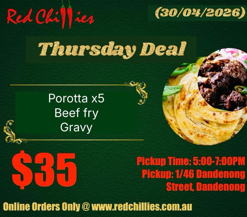 Thursday Deal Beef + Porotta