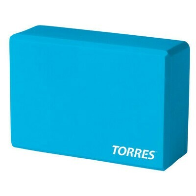 Блок для йоги TORRES голубой