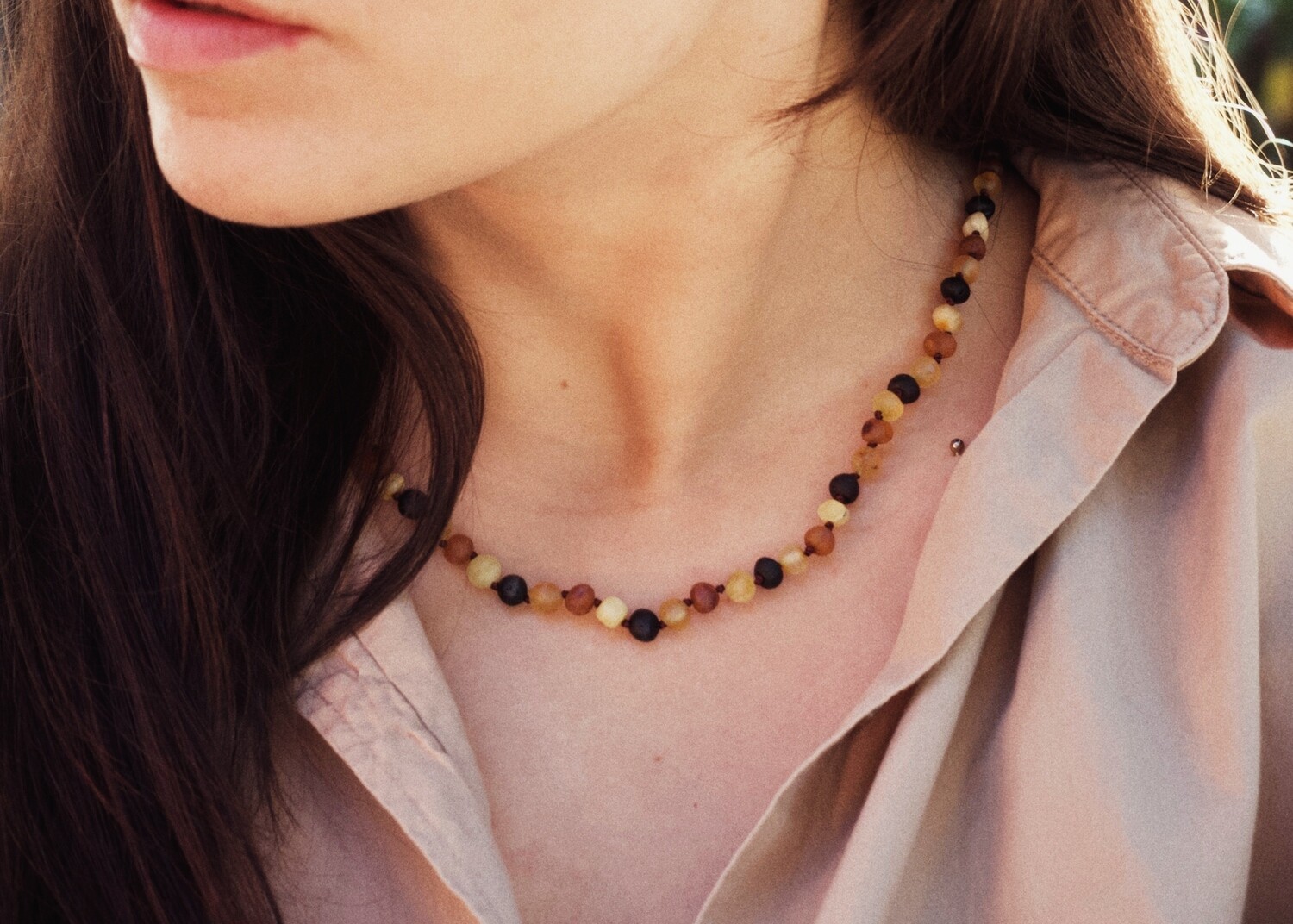 MULTICOLOUR AMBER NECKLACE (ADULT)