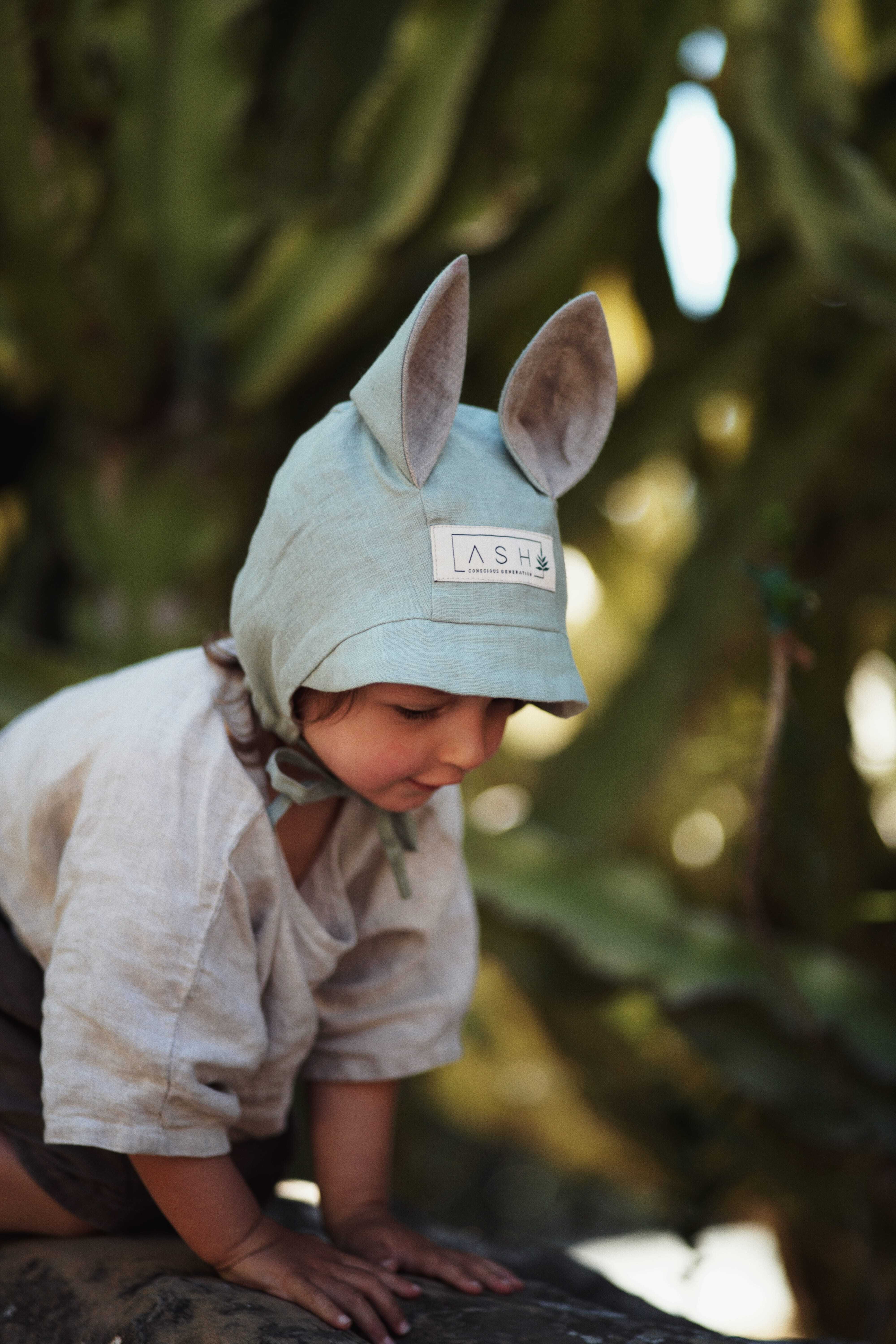 Organic baby SQUIRREL bonnet – Store – ASH | Conscious Generation