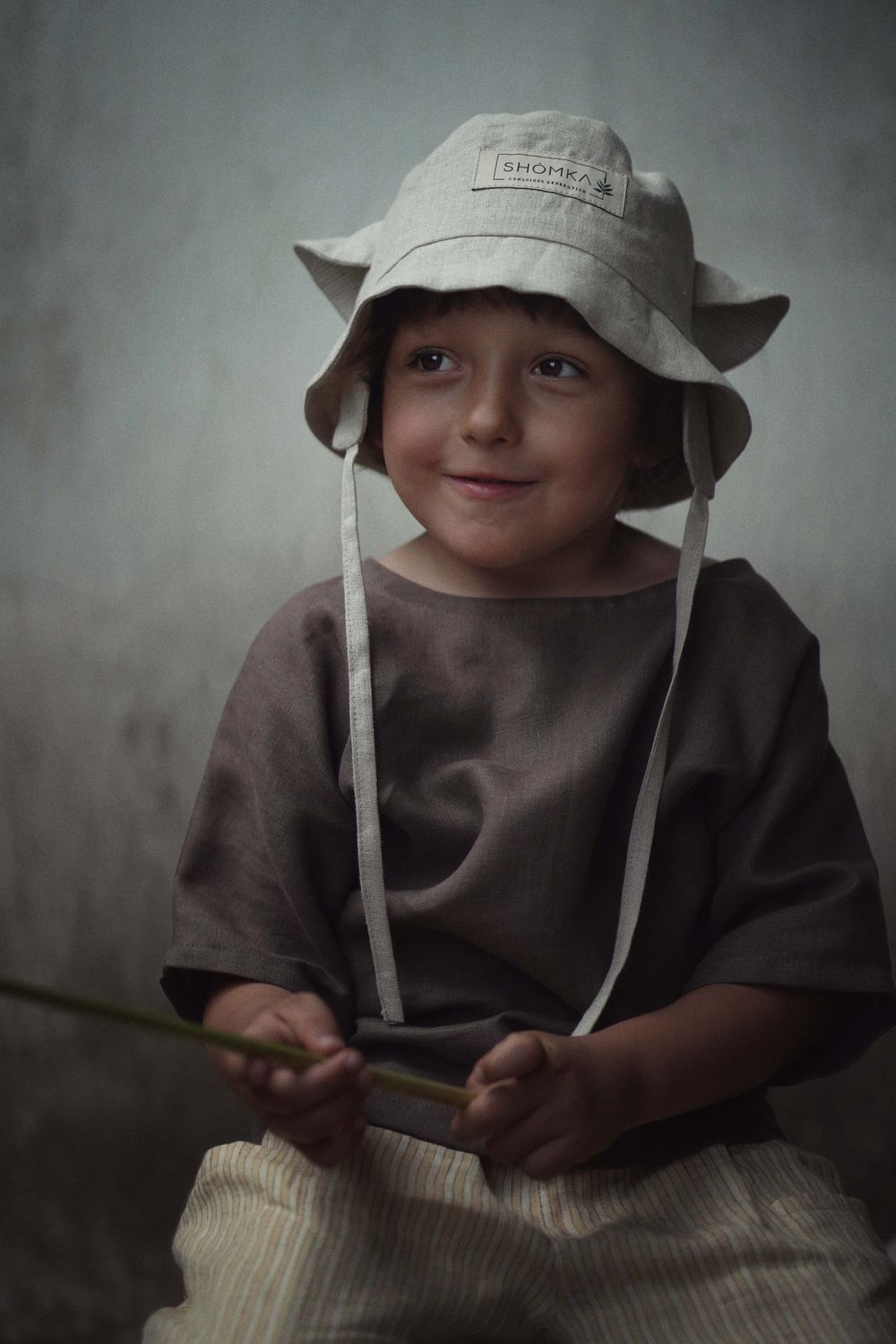 shomka wool hat sheep 51cm cream ash 羊 shomka wool hat