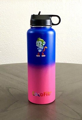 CocoFit 40oz Ombré Hydro Flask in Cotton Candy