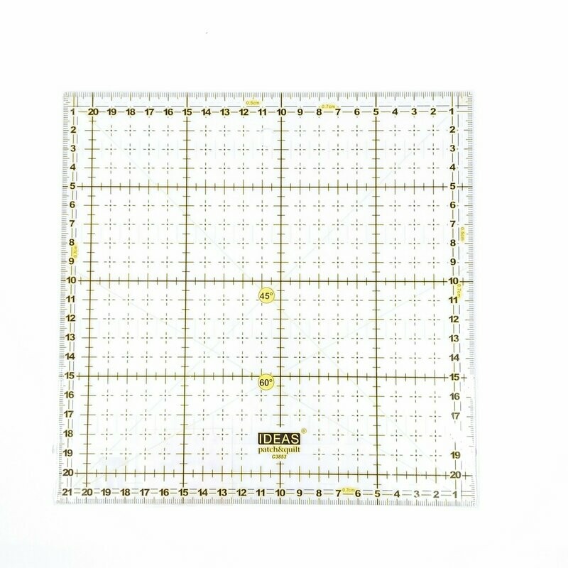 REGLA PATCHWORK CUADRA 21.5x21.5cm