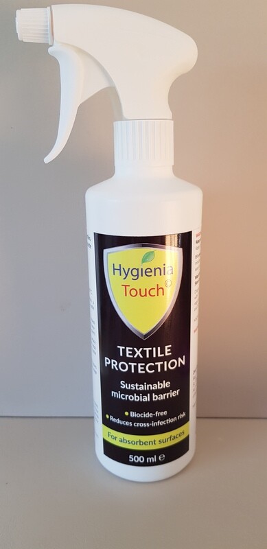 HygieniaTouch-a microbiota barrier fluid to protect facemasks  and all fabrics. See https://youtu.be/RrCDlCJs4AI