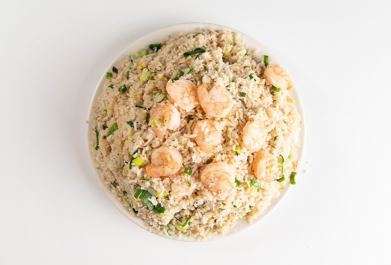 Arroz con Camarón y Cebollina con Huevo
