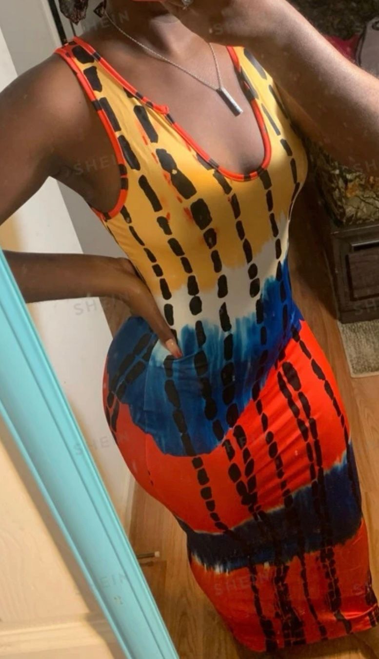 3 color low cut maxi dress with