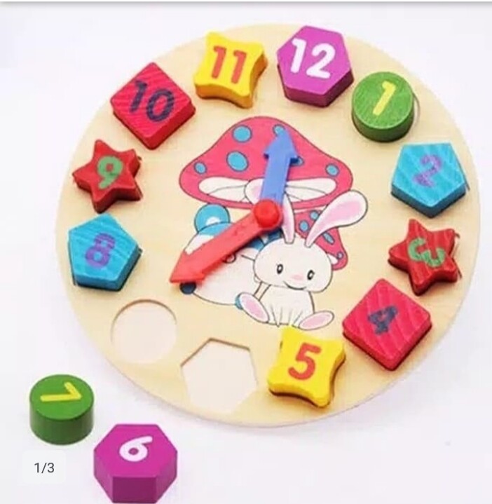 Puzzle Wooden Clock