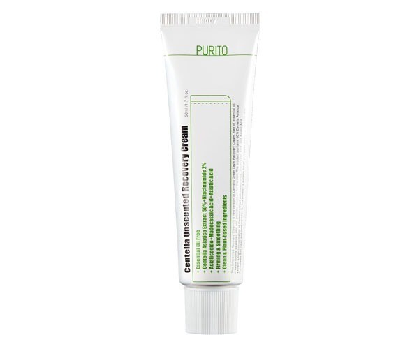 PURITO Centella Unscented Recovery Cream -voide, 50ml