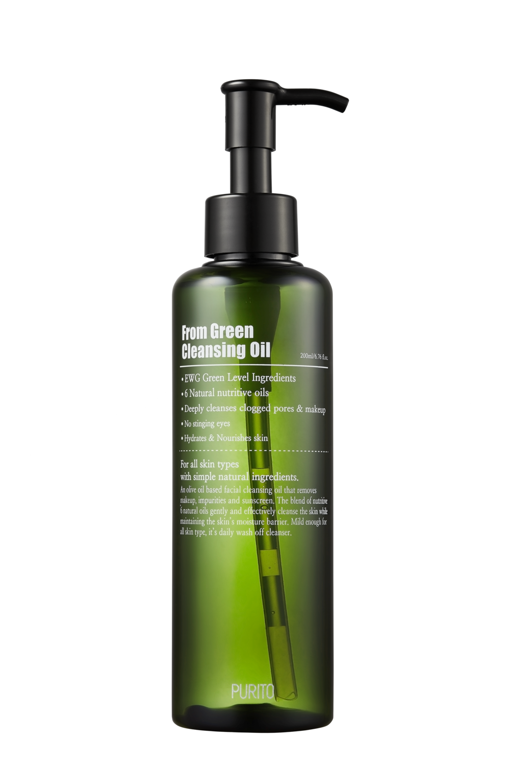 PURITO From Green Cleansing Oil - puhdistusöljy, 200ml