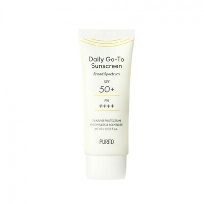 [PURITO] Daily Go To Sunscreen - 60ml (SPF50+ PA++++) - aurinkosuojavoide