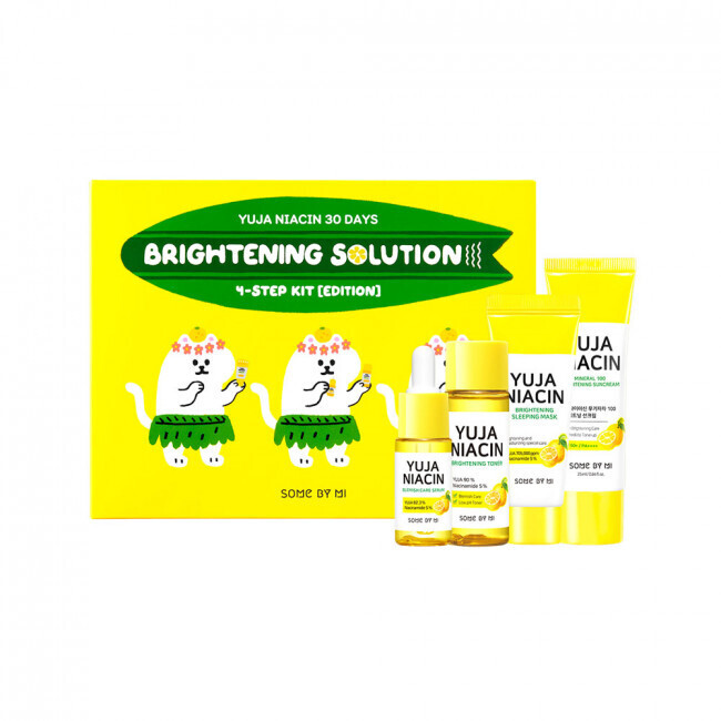 [SOMEBYMI] Yuja Niacine 30 Days Brightening Solution 4 Step Kit - 1pack (4pcs) - Kirkastava setti