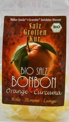 Soole-Salz-Bonbons Orange-Curcuma