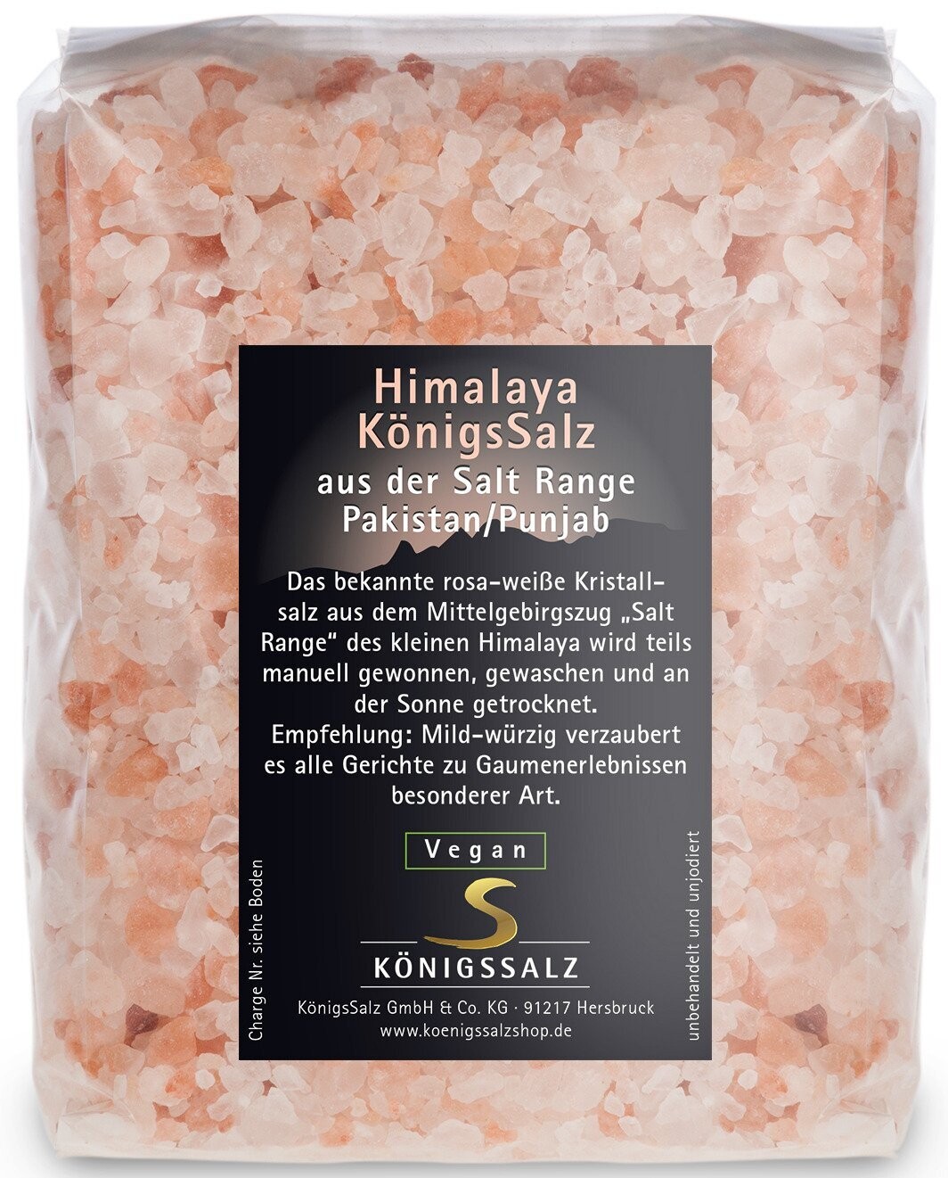 HimalayaSalz (aus SaltRange Pakistan/ Punjab) Granulat in der Tüte 500g