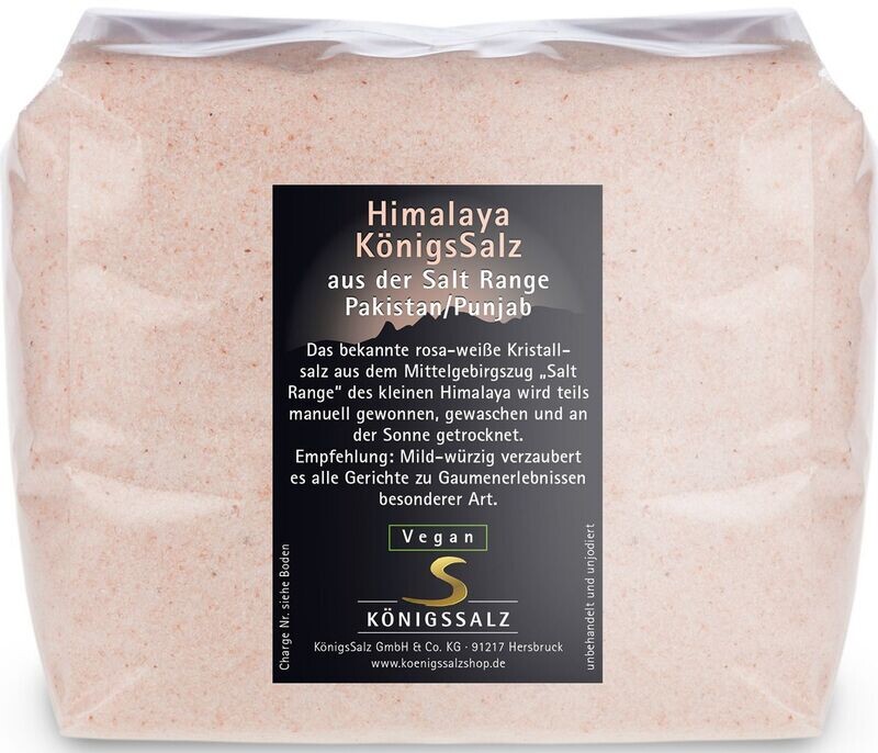 HimalayaSalz (aus SaltRange Pakistan/ Punjab) gemahlen in der Tüte 1000g