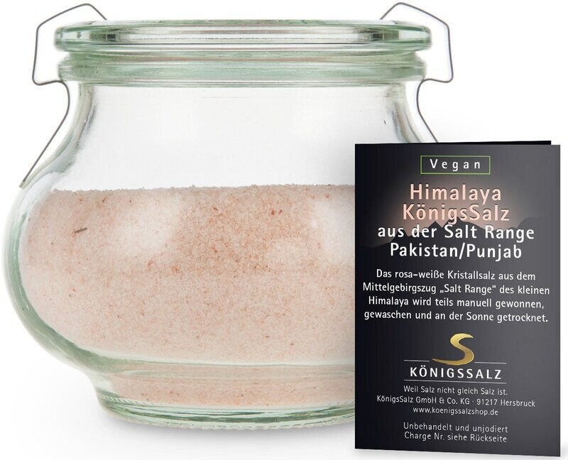 HimalayaSalz (aus SaltRange Pakistan/ Punjab) gemahlen im Glas 180g HimalayaSalz (aus SaltRange Pakistan/ Punjab) gemahlen im Glas 180g