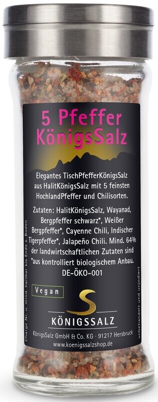 5Pfeffer Salz im Streuer 80g 5Pfeffer Salz im Streuer 80g