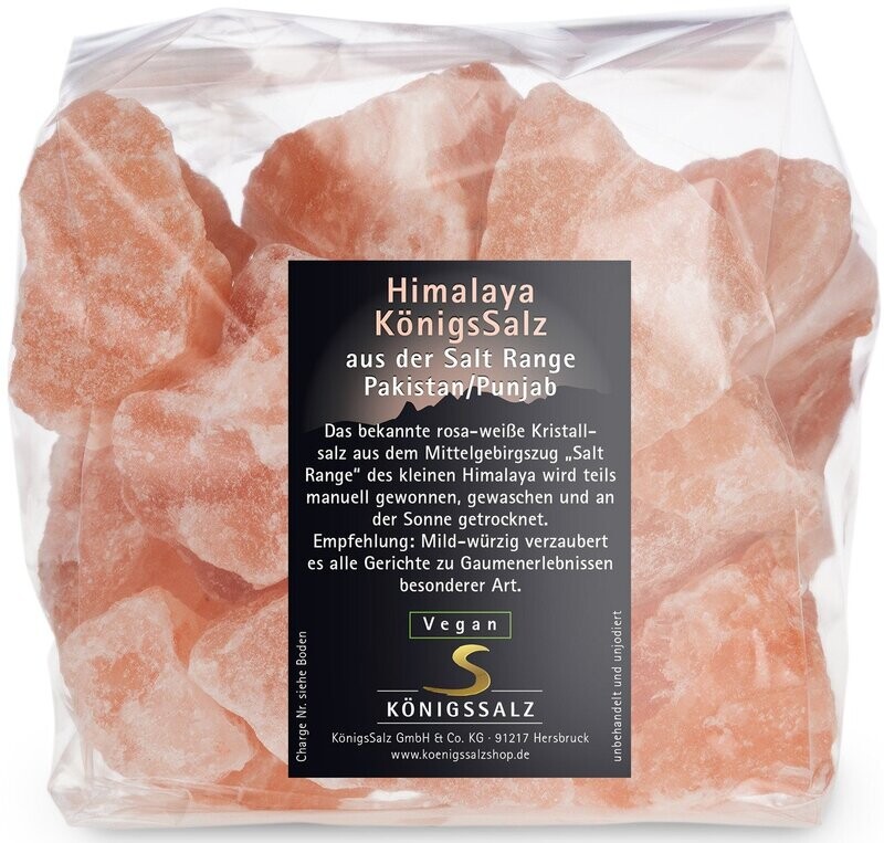HimalayaSalz (aus SaltRange Pakistan/ Punjab) Kristalle in der Tüte 1000g - zum Ansetzen einer Soole