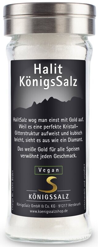 HalitSalz gemahlen im Salzstreuer 80g HalitSalz gemahlen im Salzstreuer 80g