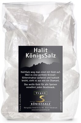 HalitSalz Kristalle in der Tüte 500g - zum Ansetzen einer Soole