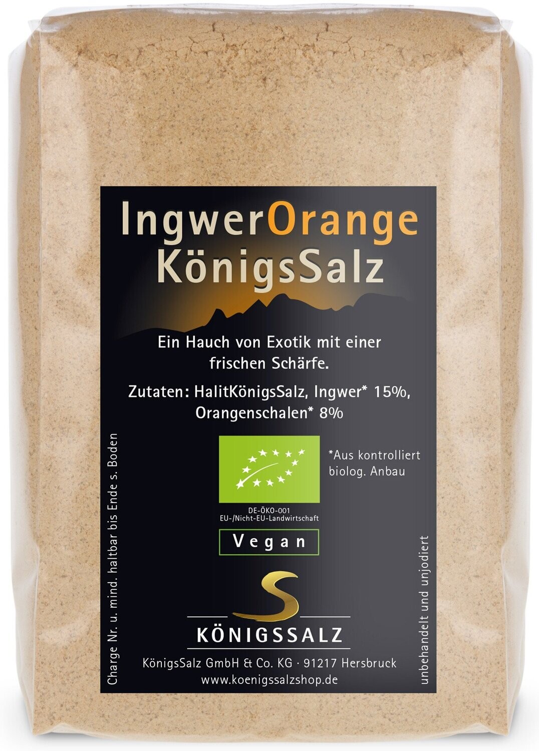 Ingwer-OrangeSalz in der Tüte 250g