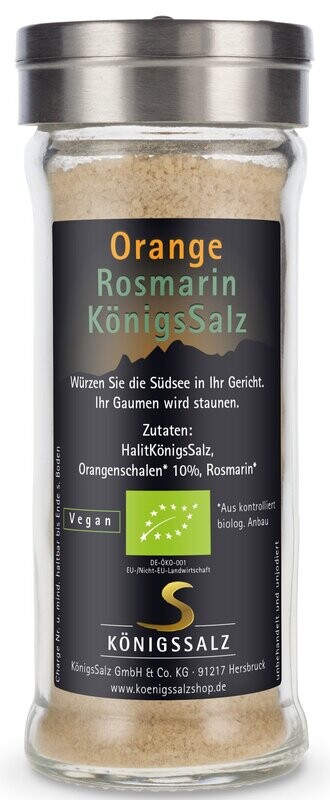 OrangeRosmarinSalz im Salzstreuer 80g OrangeRosmarinSalz im Salzstreuer 80g