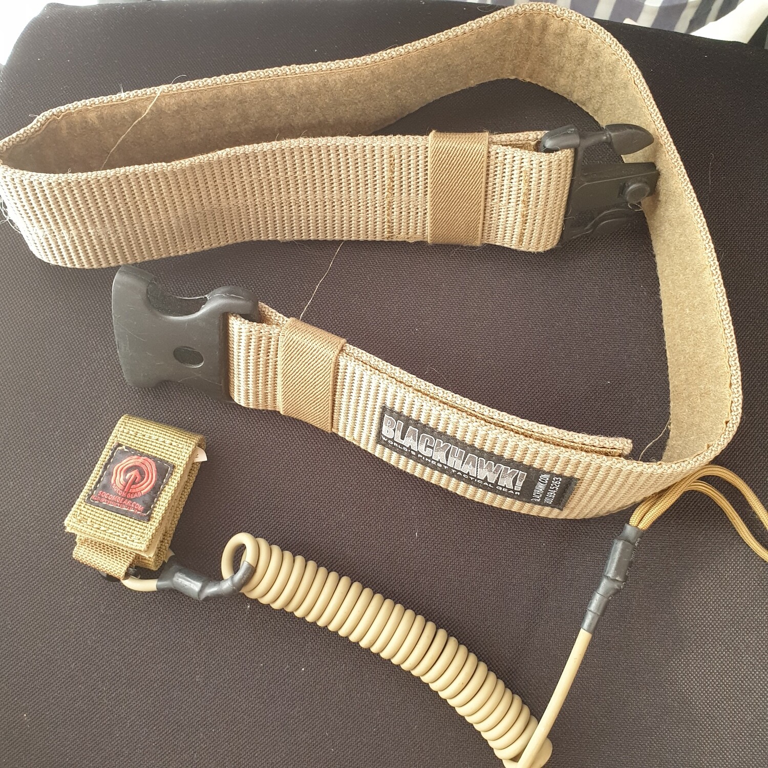Kit ceñidor BLACKHAWK + Correa antipérdida de pistola SOCOMGEAR