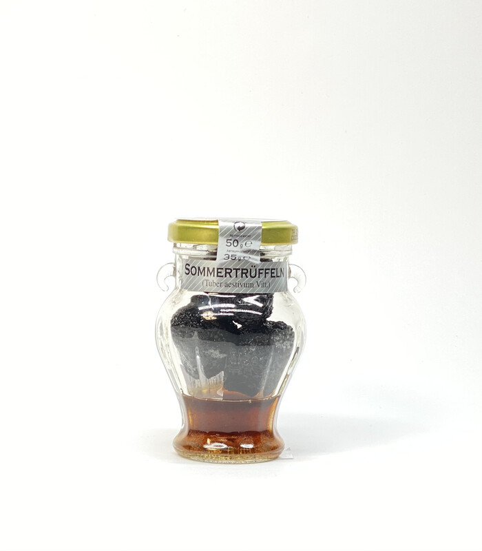 TARTUFO  ESTIVI INTERI
GANZE EINGELEGTE SOMMERTRÜFFEL 25 g Glas