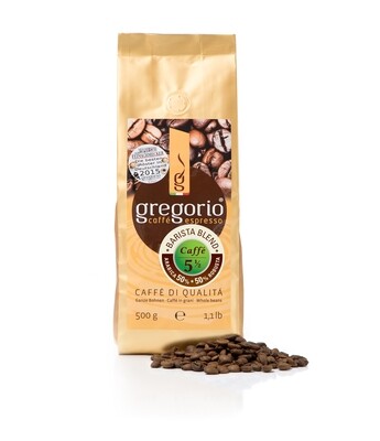 Caffè espresso gregorio 5 ½ Bohnen, Brista Blemd 500g