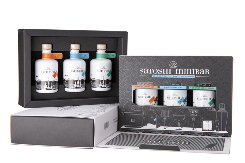 Satoshi Miniatur Set 3 x 50ml | ø 44,7 %VOL