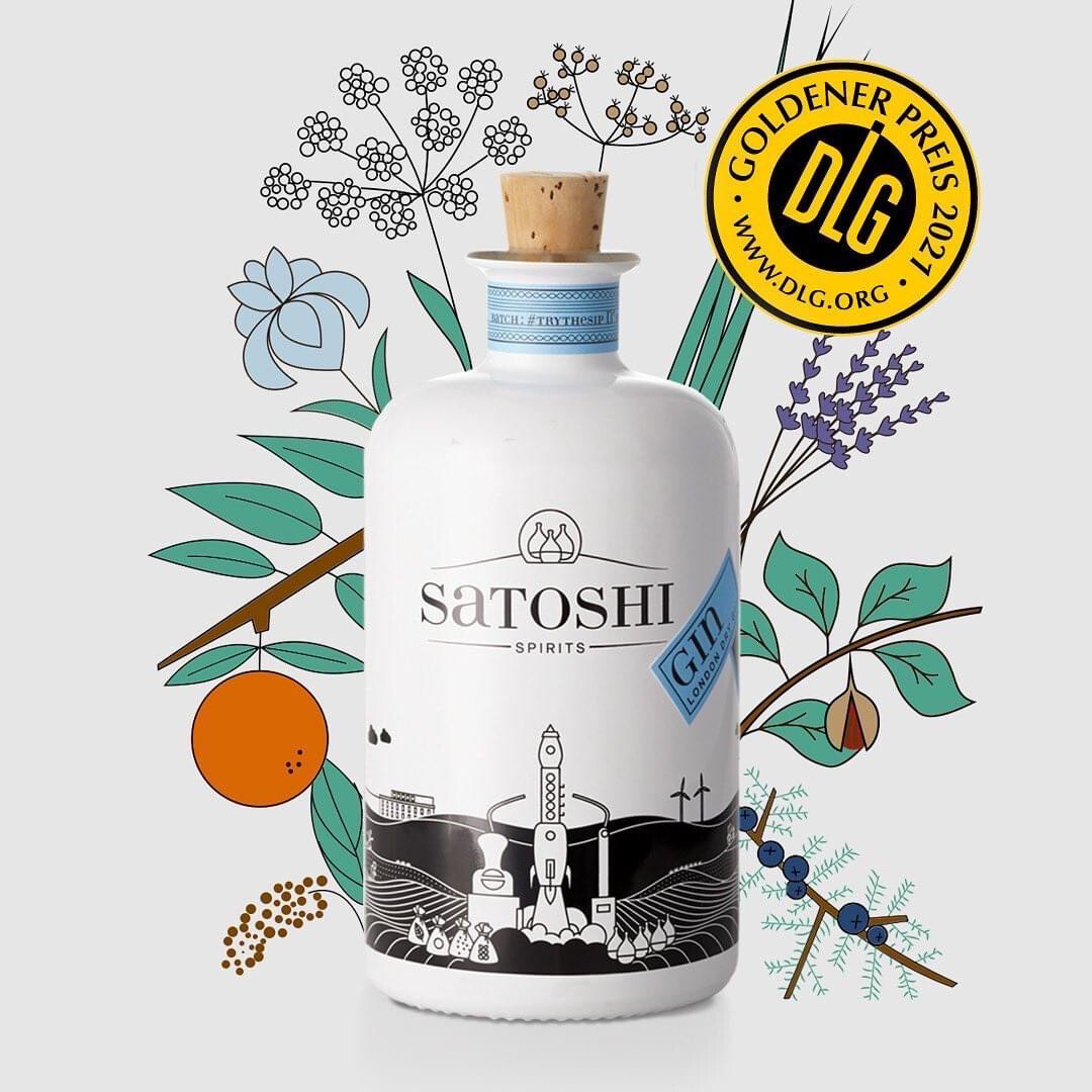 Satoshi Gin  Blutorange Gin- London Dry Gin  500ml | 44 %VOL